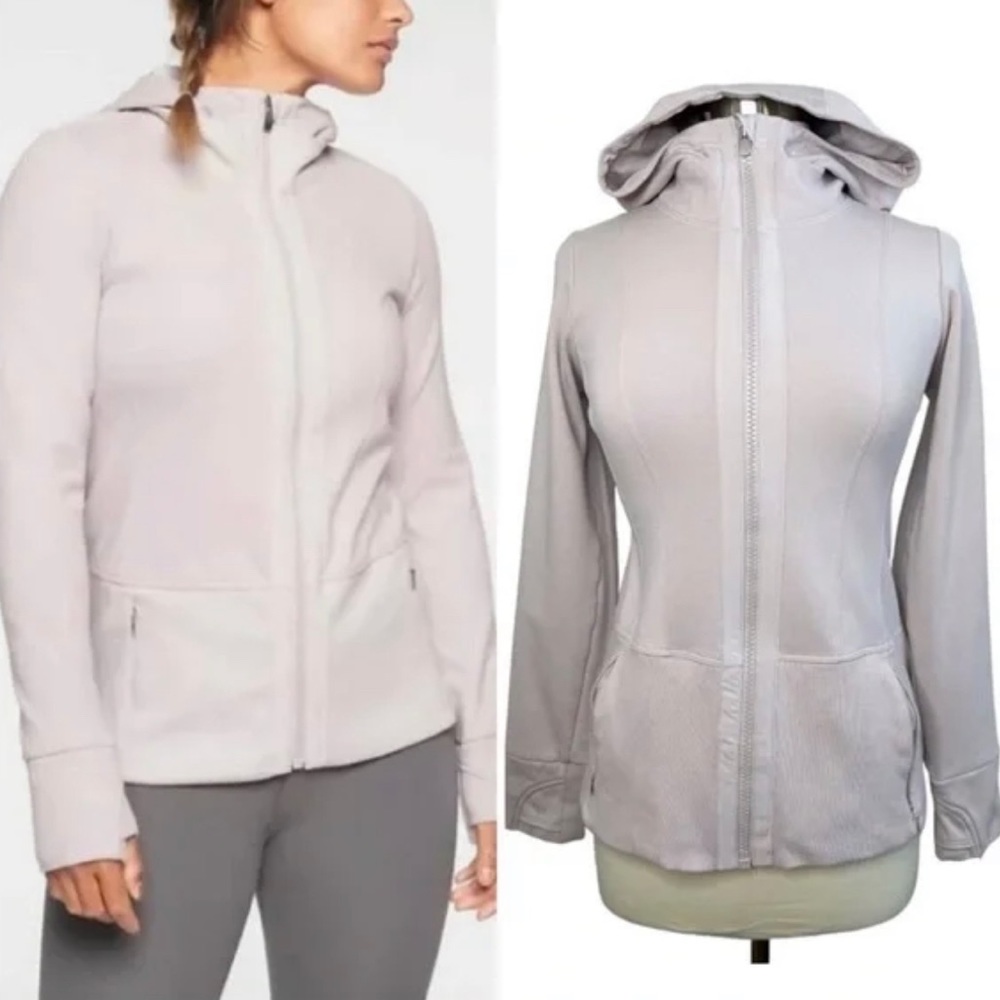 Athleta Fitted Victory Hoodie Jacket Pastel Purple/ S… Gem